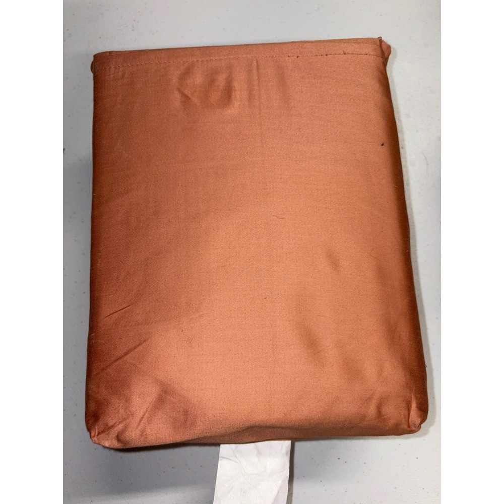Target Full Sheet Set Terracotta Burnt Orange 4 Piece Flat Fitted 2 Pillowcases